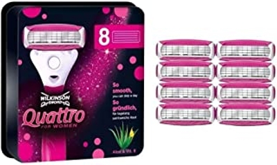 Wilkinson Quattro for Women scheermesjes - 8 stuks