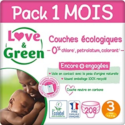 Love & Green  luiers maat 3 - 208 stuks