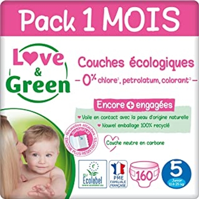 Love & Green  luiers maat 5 - 160 stuks