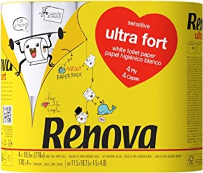 Renova 4-laags toiletpapier - 4 rollen