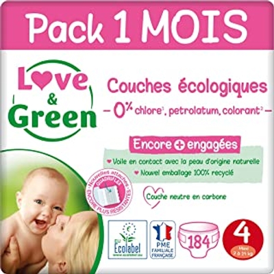 Love & Green  luiers maat 4 - 184 stuks