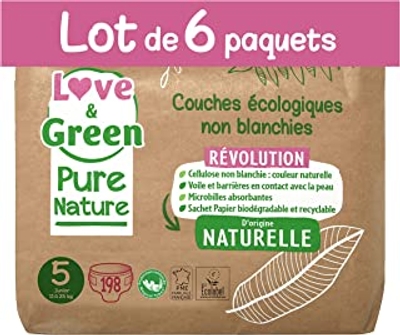 Love & Green  luiers maat 5 - 198 stuks