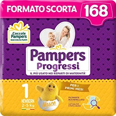 Pampers  luiers & luierbroekjes maat 1 - 168 stuks