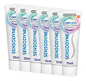 Sensodyne Complete Protection + Advanced Whitening Tandpasta 6x75 ml