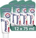 Prodent Menthol Power Tandpasta, biedt meervoudige bescherming om je tanden sterk en gezond te houden - 12 x 75 ml - Voordeelverpakking