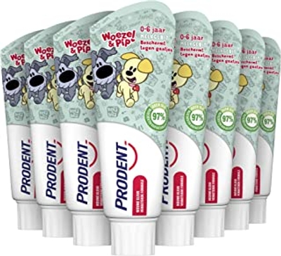 Prodent Kids 0-6 jaar Woezel & Pip Tandpasta, 12 x 75 ml