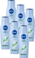 Nivea 2-in-1 Care Express Shampoo & Conditioner - 6 x 250 ml