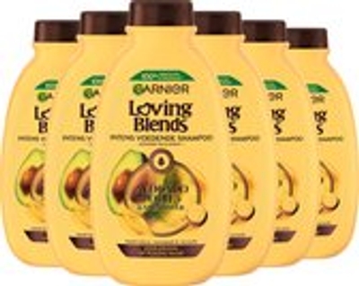 Garnier Loving Blends - Avocado Olie & Shea Boter - Intens Voedende Shampoo - Zeer Droog, Pluizig Haar - 6 x 300ml