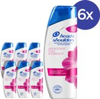 Head & Shoulders Glad & Zijdezacht Anti-roos -Voordeelverpakking 6x280ml - Shampoo