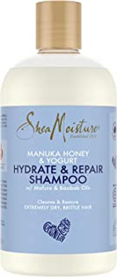 Shea Moisture Manuka Honing & Yoghurt Hydrate + Repair Shampoo 384ml hydraterende en herstellende shampoo