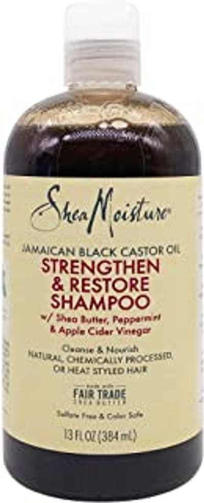 SHEA MOISTURE Jamaicaanse zwarte castorolie Strength Grow Shampoo 384 ml