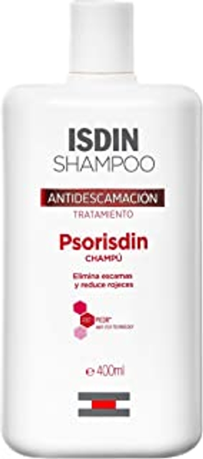 ISDIN Psorisdin Anti-roos shampoo, 400 ml, verwijdert roos psoriasis en vermindert roodheid van de hoofdhuid
