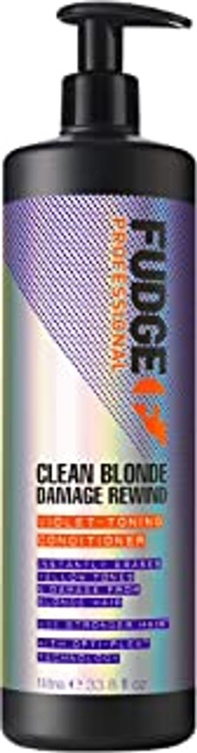 Fudge Fudge Clean Blonde Damage Rewind Violet-Toning Conditioner 1000ml
