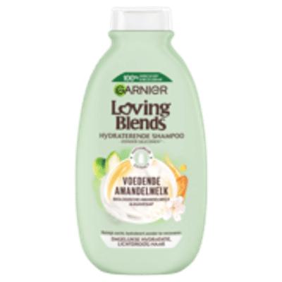 Garnier Loving Blends Voedende Amandelmelk - Dagelijkse hydratatie, Lichtdroog Haar - Shampoo 300 ml