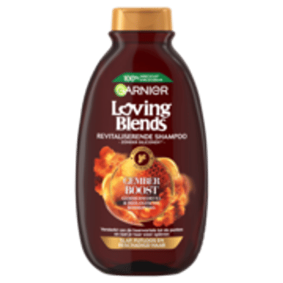 Garnier Loving Blends Shampoo Gember Boost Slap, futloos en beschadigd haar - 300 ml