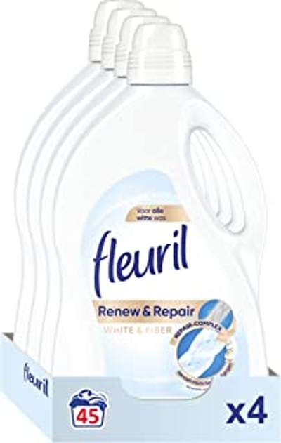 Fleuril White & Fiber & Renew Repair & Vloeibaar wasmiddel witte was - 180 wasbeurten