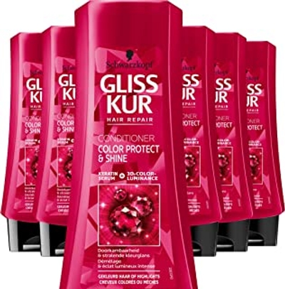 Schwarzkopf Gliss Kur Color Protect en Shine Conditioner - 6 x 200 ml