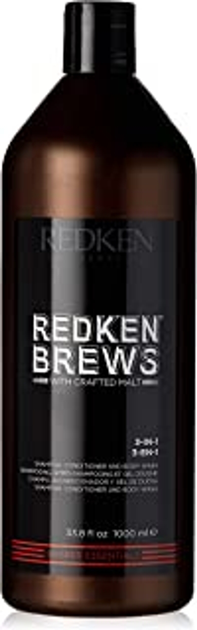Redken Brews Mens 3 in 1 Shampoo Conditioner en Body Wash 1000ml