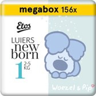 Etos Woezel & Pip  luiers maat 1 - 156 stuks