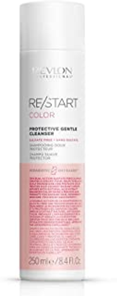 Revlon Professional Color Protective Gentle Cleanser, 250 ml, zachte shampoo zonder sulfaten voor gekleurd haar, versterkt de helderheid van de haarkleur, romig schuim voor bescherming en verzorging