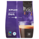 PLUS Dark Roast Fairtrade - 36 koffiepads
