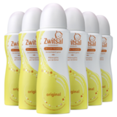 Zwitsal Deodorant Spray Original - 6 x 100 ml