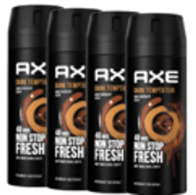 Axe Dark Temptation Deodorant Bodyspray - 4 x 150 ml
