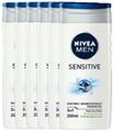 Nivea Men Sensitive Shower Gel Voordeelverpakking 6x250 ml