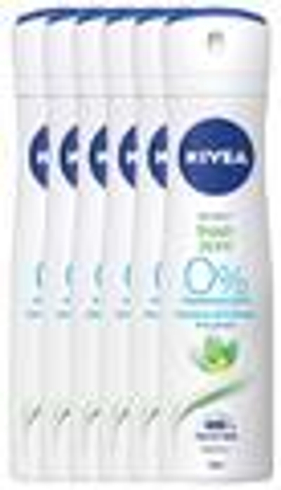 Nivea Fresh Pure Deodorant Spray - 6 x 150 ml