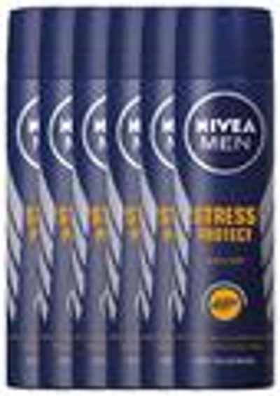 Nivea Men Stress Protect Deodorant Spray - 6 x 150 ml