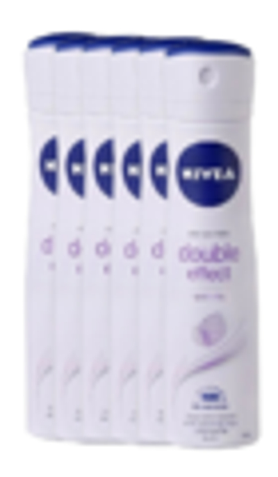 Nivea Double Effect Deodorant Spray - 6 x 150 ml