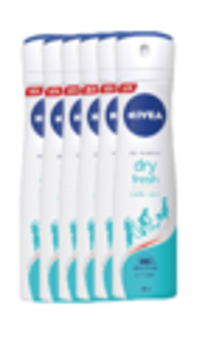 Nivea Dry Fresh Deodorant Spray - 6 x 150 ml
