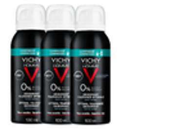 Vichy Homme Deodorant Spray 48u Compressed voor mannen Voordeelverpakking 3x100 ml