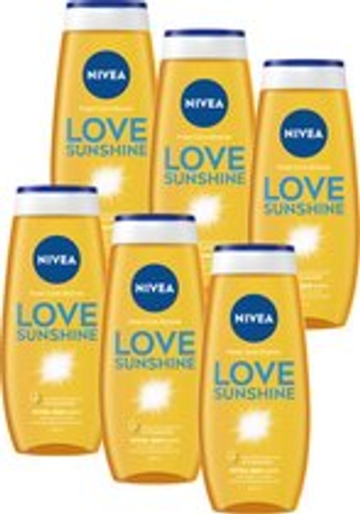 NIVEA Love Sunshine Douchegel - 6 x 250 ml
