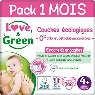 Love & Green  luiers maat 4 - 168 stuks