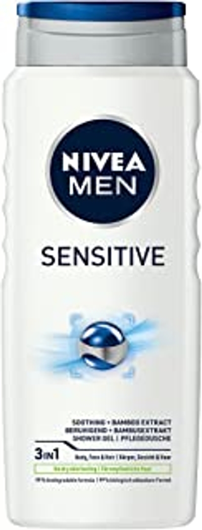 Nivea Men douchegel, Sensitive 1 x 500 ml