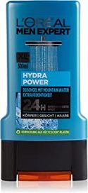 L'Oréal Men Expert Hydra Power Mountain Water Douchegel, voor Gezicht, Lichaam en Haar, 300 ml