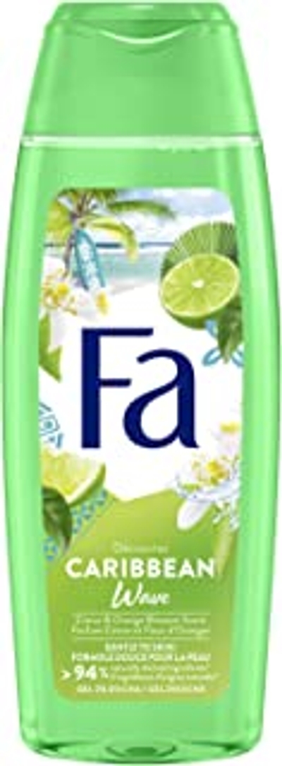 Fa Caribbean Wave Douchegel, aardbeien, verkwikkende citroen/oranjebloesem, 250 ml