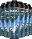 Rexona Men Advanced Protection Cobalt Dry Anti-Transpirant Spray, biedt tot 72 uur bescherming tegen zweet en lichaamsgeur - 6 x 150 ml - Voordeelverpakking