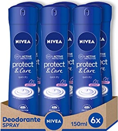 Nivea Protect & Care Spray Luchtverfrisser antitranspirant - 6 x 150 ml 