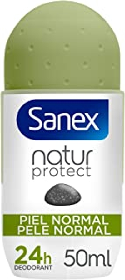 Sanex Natur Protect, deodorant voor mannen of vrouwen, roll-on deodorant, normale huid, 50 ml