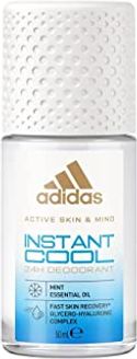 adidas Instant Cool Roll-On deodorant voor haar, met muntolie en 24 uur frisheid met huidvriendelijke formule, 50 ml