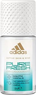 adidas Pure Fresh Roll Roll-On deodorant voor haar, met eucalyptusolie en 24 uur frisheid met huidvriendelijke formule, 50 ml