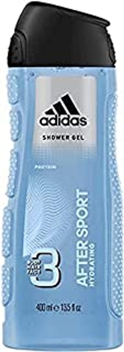 adidas 3-in-1 douchegel met citrische herengeur, reinigt en verzorgt lichaam, haar en gezicht, dermatologisch getest, pH-huidvriendelijk, voor dagelijks gebruik, 400 ml