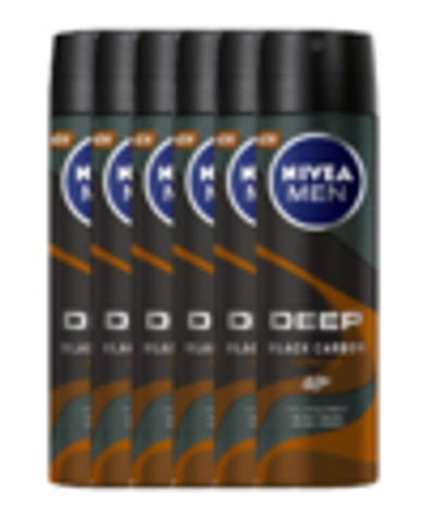 Nivea Men Deep Espresso Anti-Transpirant Spray - 6 x 150 ml