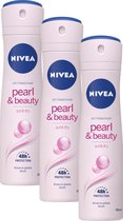 NIVEA Pearl & Beauty Deodorant Spray - 3 x 150 ml