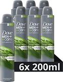 Dove Men+Care Advanced Extra Fresh Anti-Transpirant Deodorant Spray, biedt tot 72 uur bescherming tegen zweet - 6 x 200 ml - Voordeelverpakking