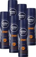 NIVEA MEN Sport - 6 x 150 ml - Deodorant Spray
