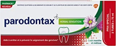 Parodontax Tandpasta Herbal Sensation munt & melisse, 2 x 75 ml