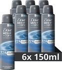 Dove Men+Care Advanced Clean Comfort Anti-Transpirant Deodorant Spray, biedt tot 72 uur bescherming tegen zweet - 6 x 150 ml - Voordeelverpakking